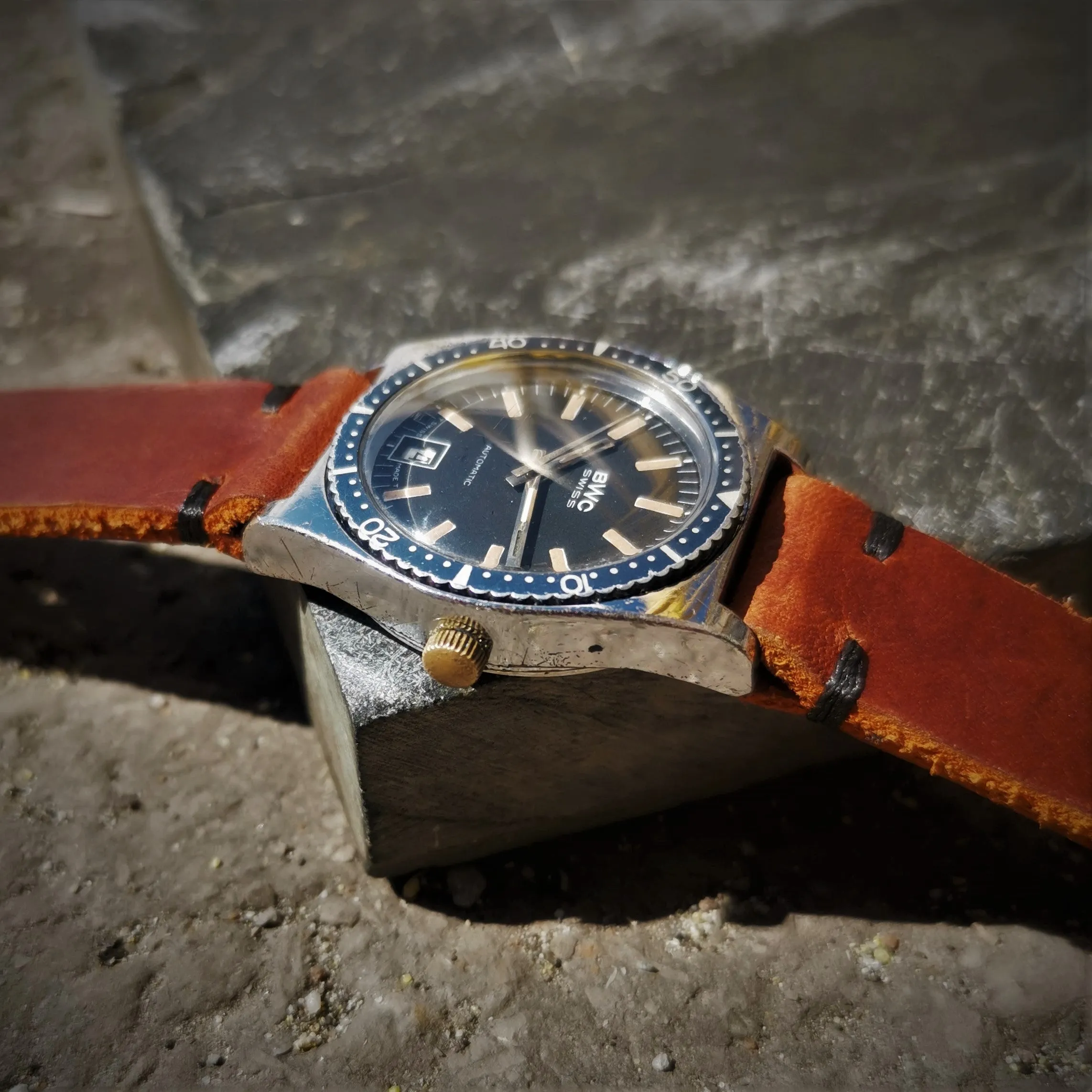 Mens Vintage BWC Swiss Diver