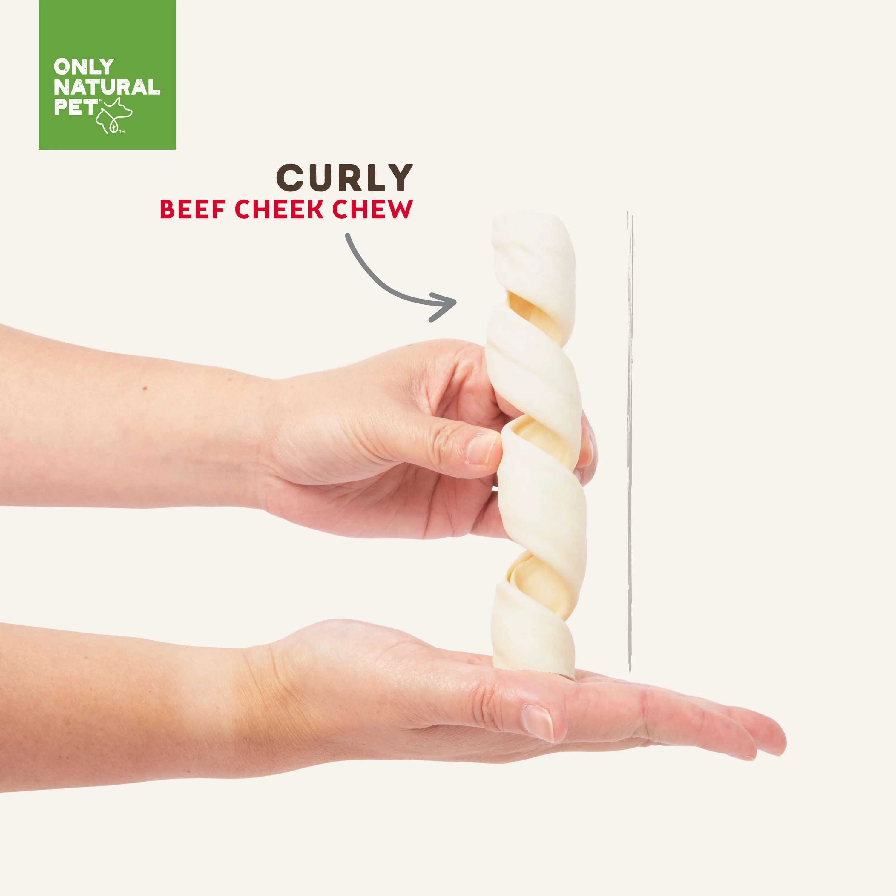 Only Natural Pet Curly Beef Cheek Dog Chew