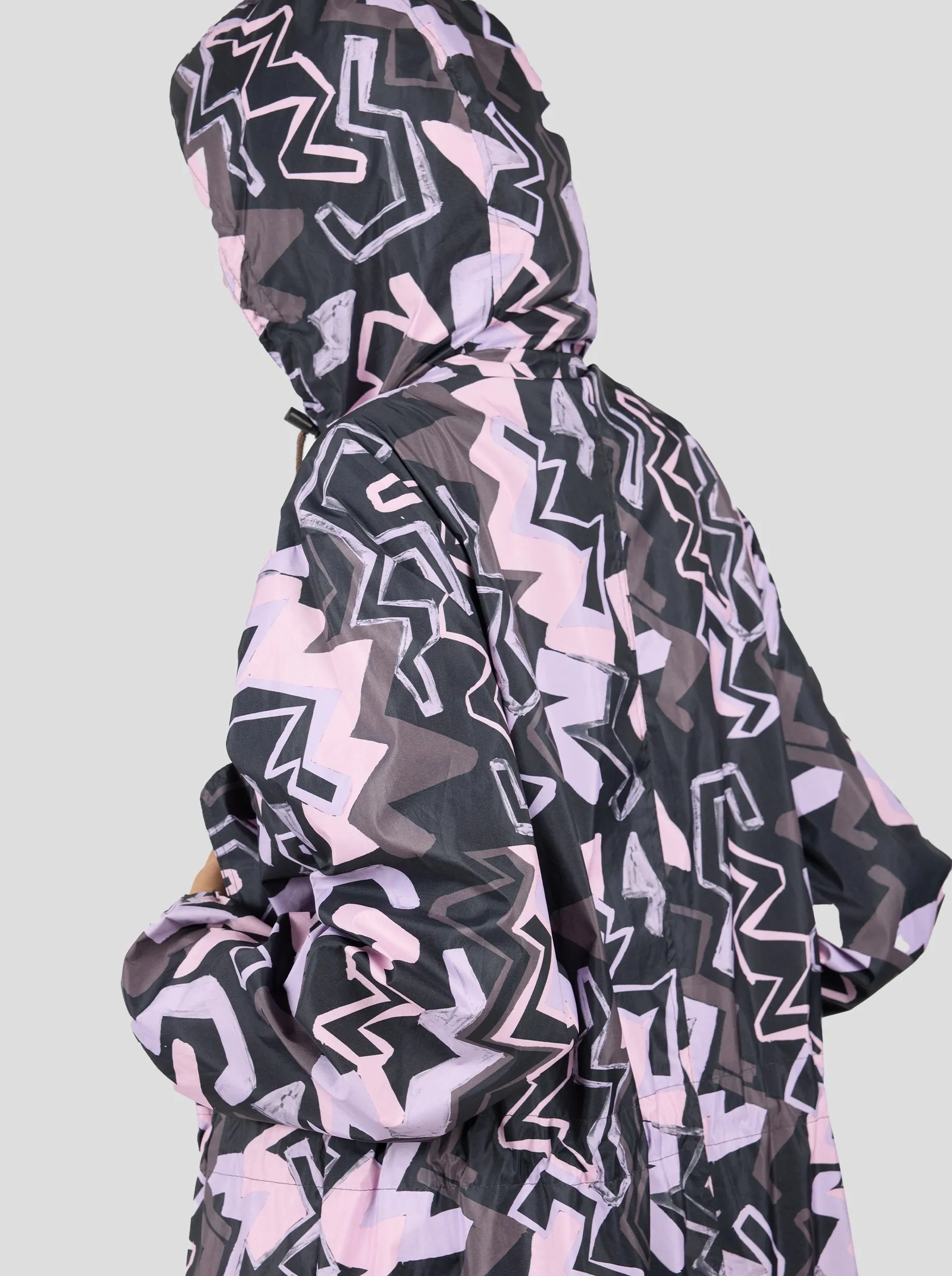 Onur parka in Electrique print