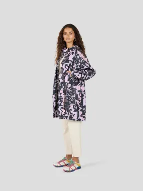 Onur parka in Electrique print