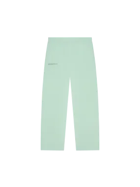 Organic Cotton Pajama Loose Track Pants—lagoon green