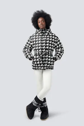 Over Size Parka II Print Houndstooth