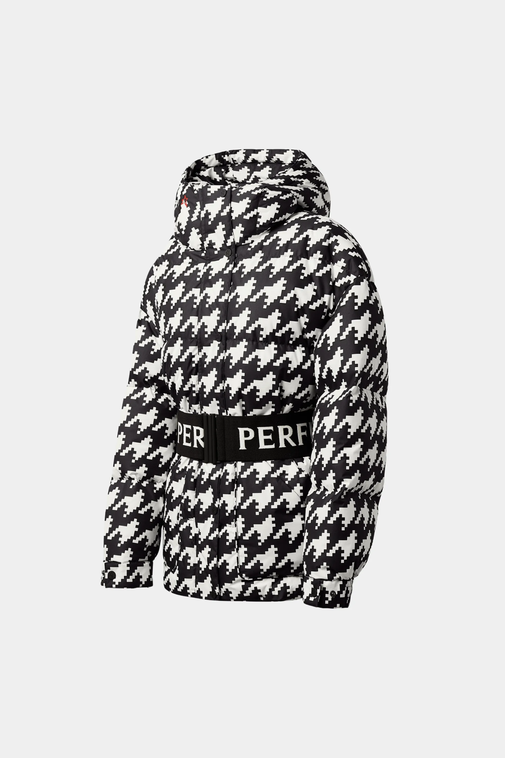 Over Size Parka II Print Houndstooth