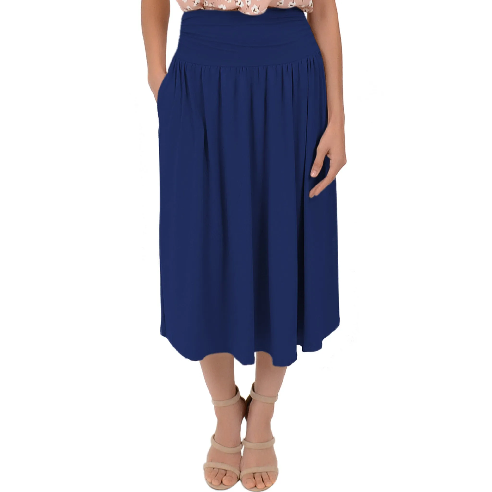 Plus Size MIDI POCKET Skirt