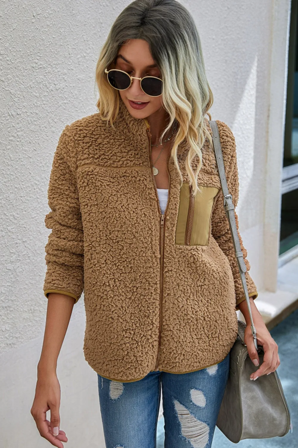 Plush Pocket Coat