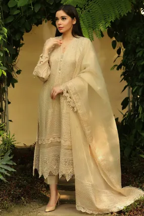 Pre Fall - Chikankari Gold With Dupatta