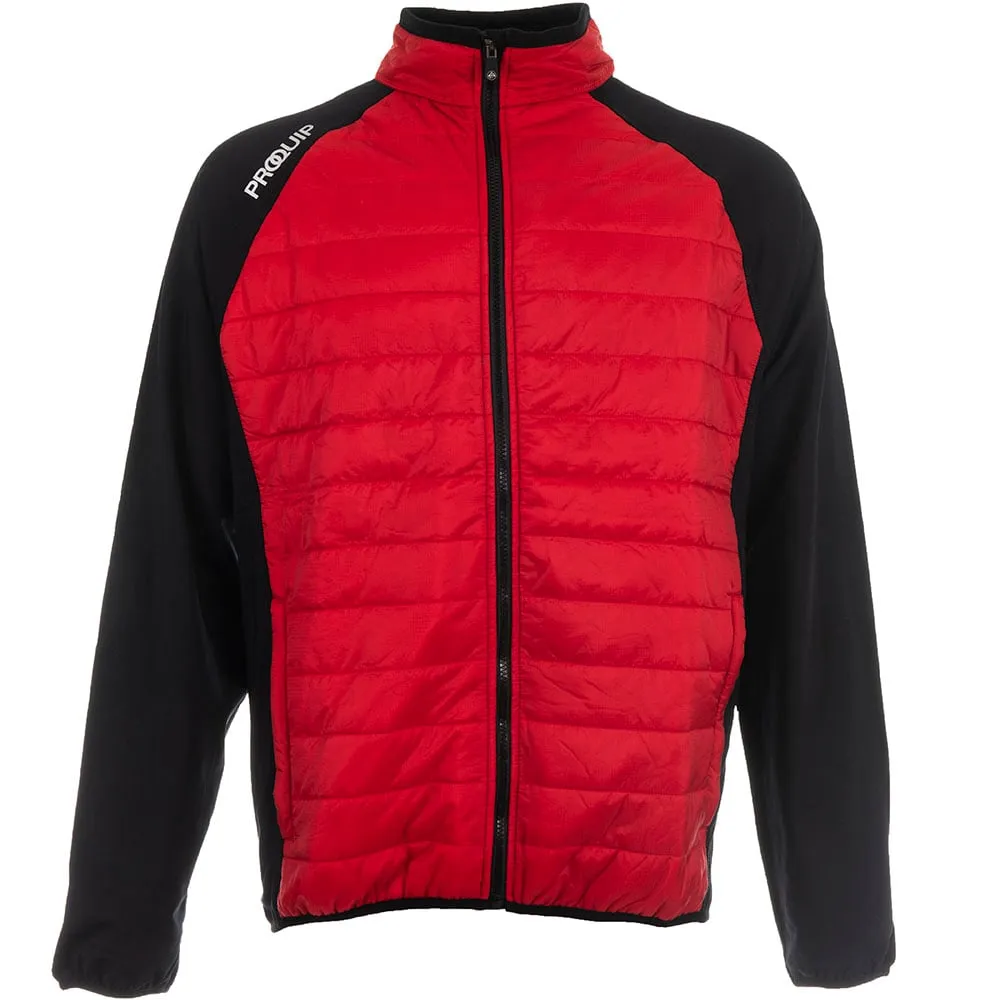 ProQuip Therma Tour Quilted Golf Jacket - Red