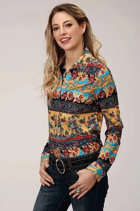 Roper Gypsy Queen Baroque Floral Print - Women's Western Shirt