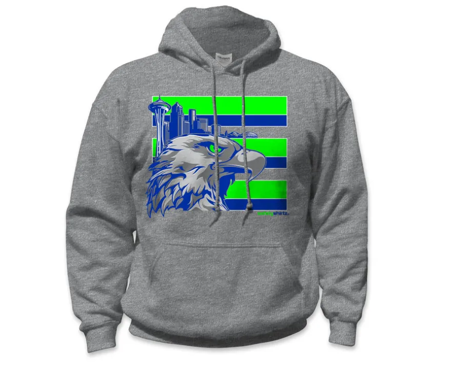 SafetyShirtz Throwback Seattle Hi-Vis Safety Hoodie