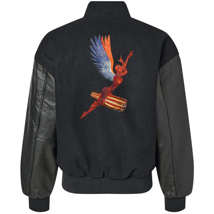 Santana Angel Embroidered Varsity Jacket