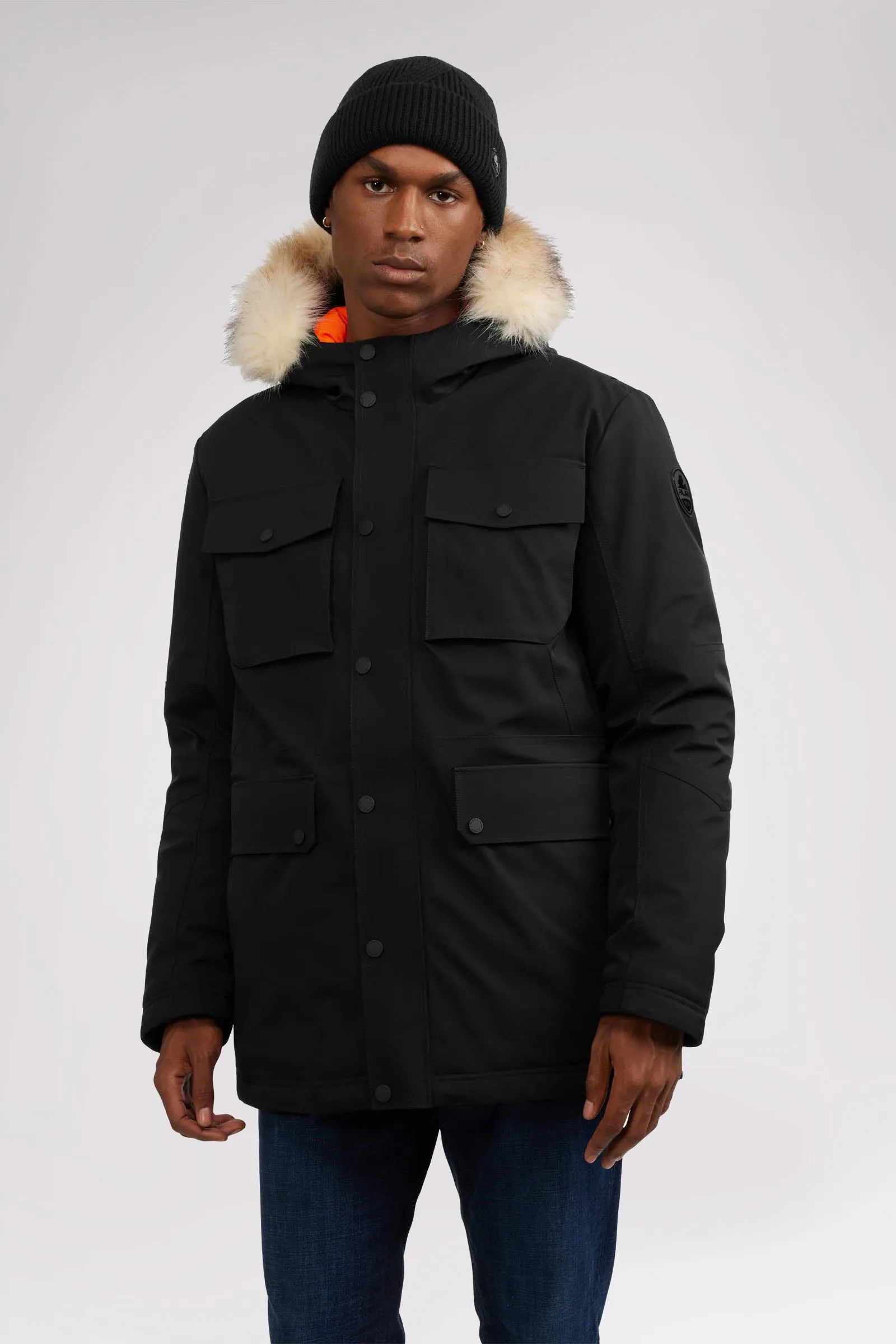 Soren Men's Parka w/Faux Fur Trim