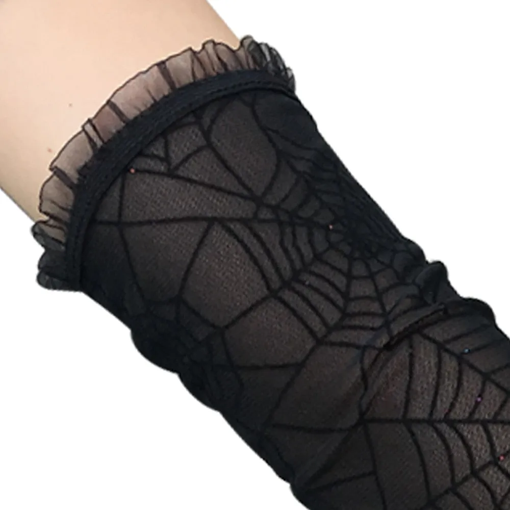 Spider Web Lolita Gloves