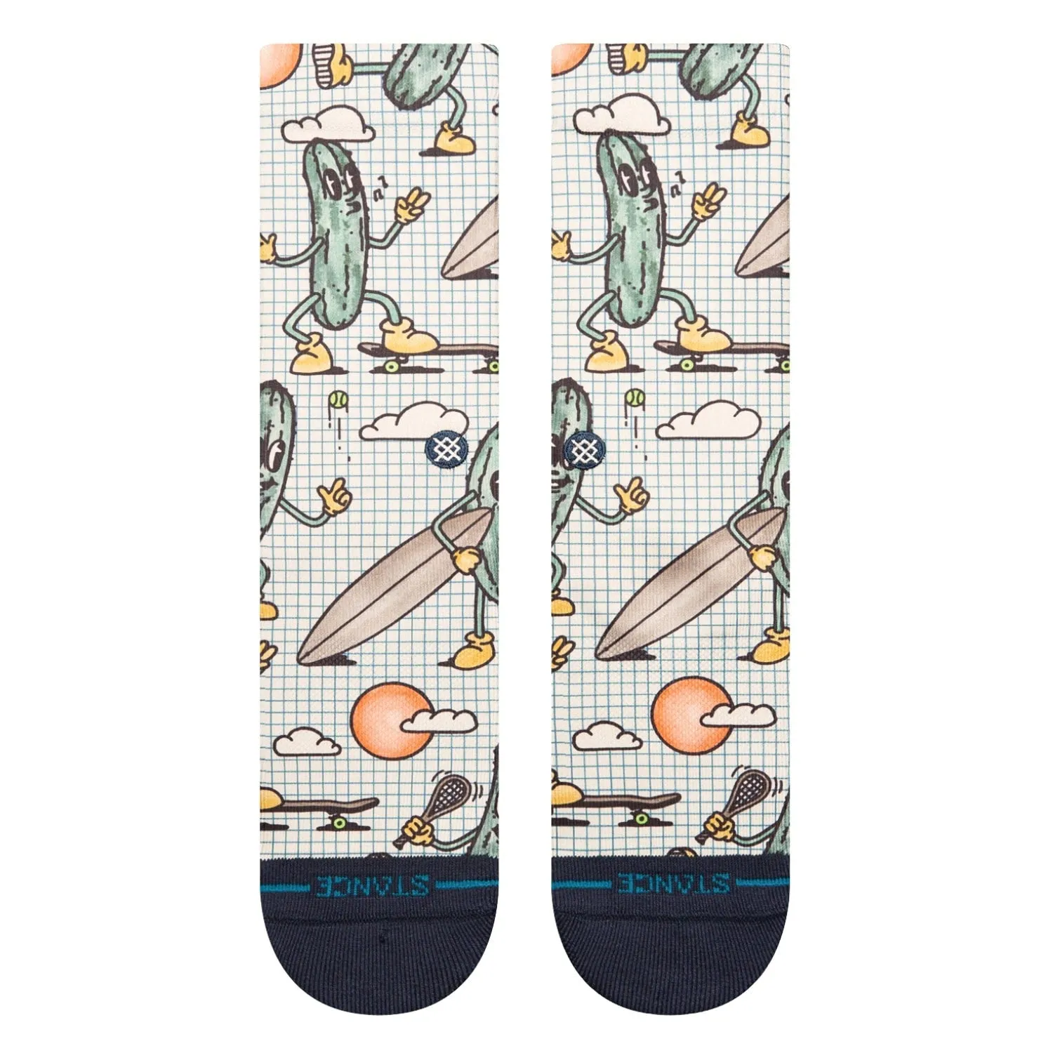 Stance Feeling Pickled Crew Socks - Cream