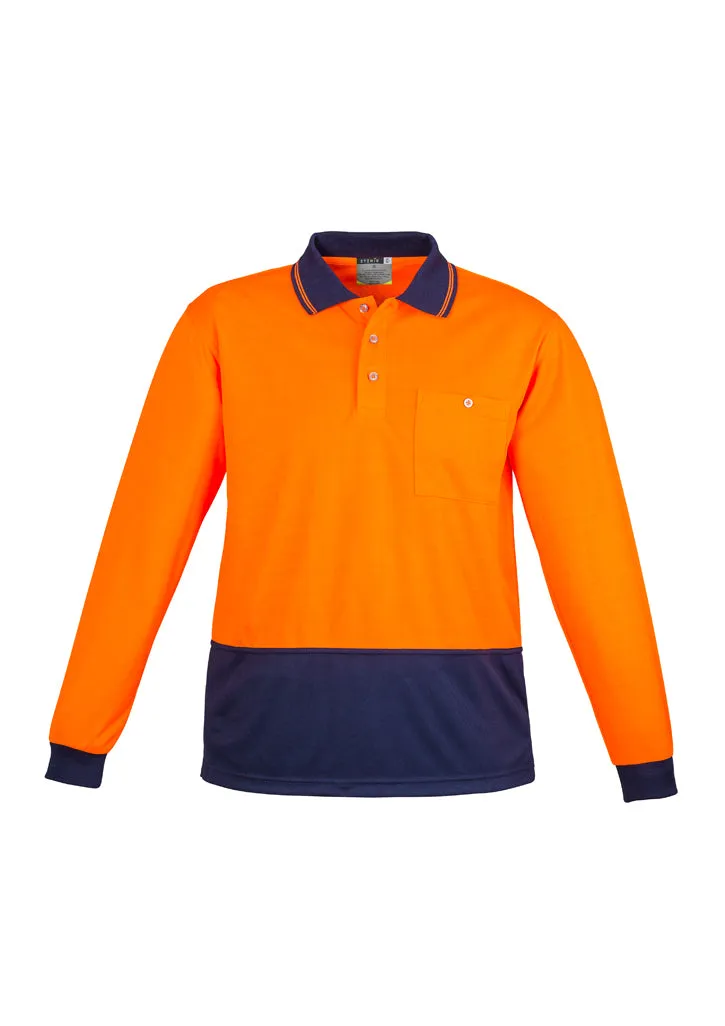 Syzmik ZH232 Unisex Hi Vis Basic Spliced Polo - Long Sleeve