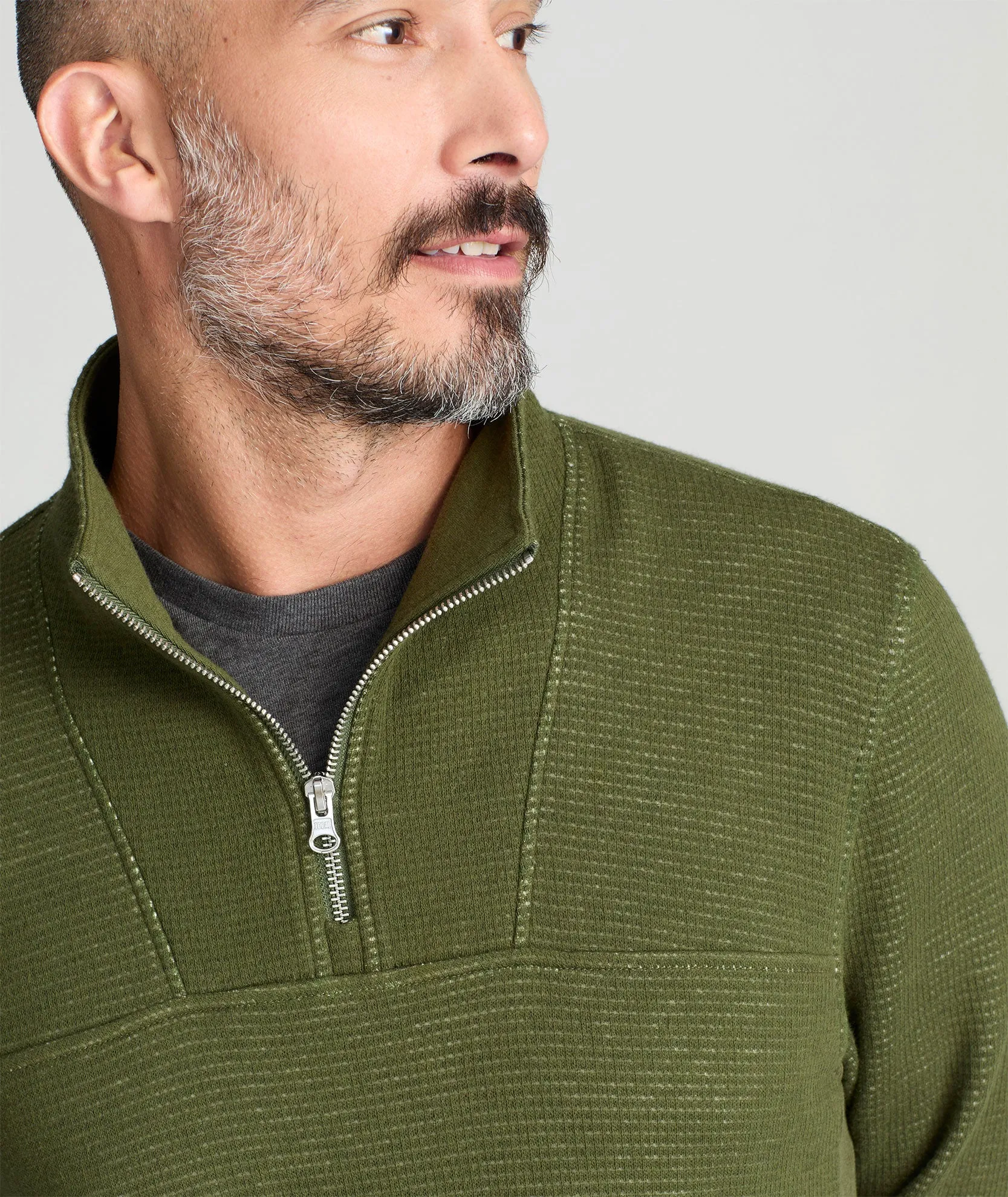 Textured Quarter-Zip Sweater - FINAL SALE