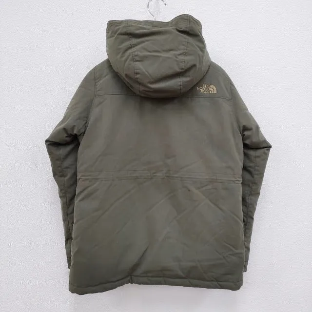 THE NORTH FACE GOTHAM PARKA NDW91645 フード付き サイズL ナイロン ダウンジャケット カーキ レディース ザノースフェイス【中古】3-1105A◎