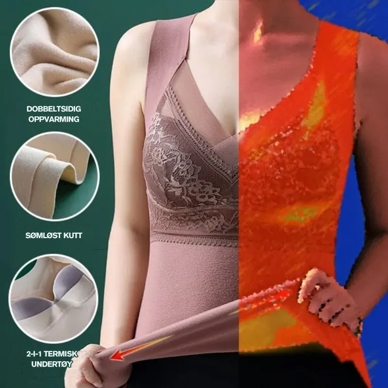 Thermal underwear with built-in bra - comfort &amp; warmth