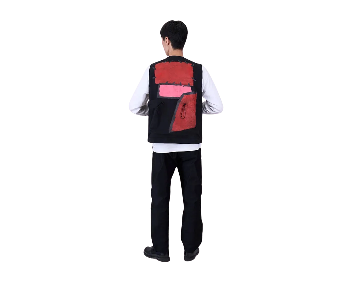 Toogood x FRAMA | Roper Gilet | Painted Cotton Red   Pink