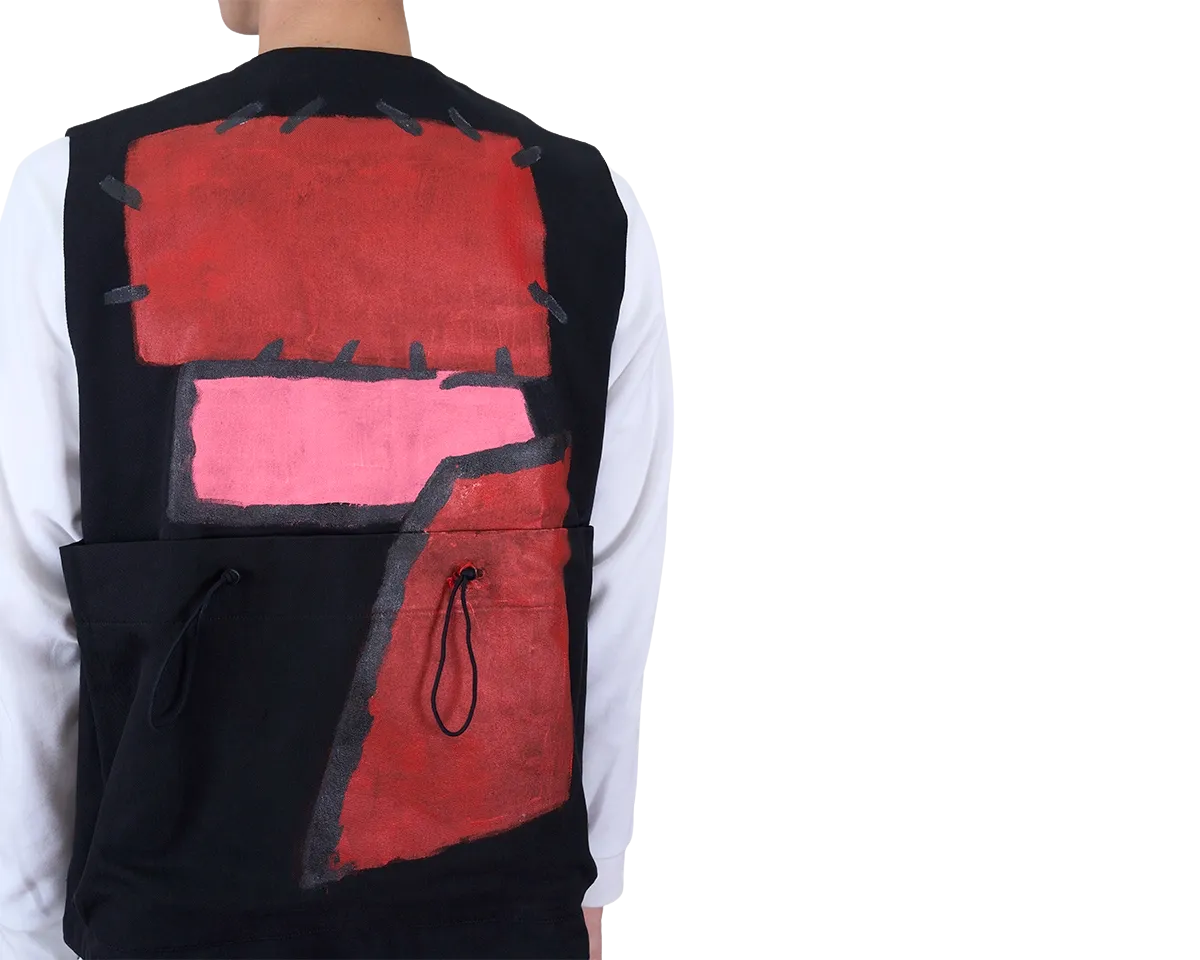 Toogood x FRAMA | Roper Gilet | Painted Cotton Red   Pink