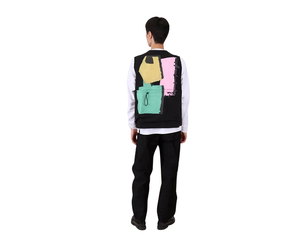 Toogood x FRAMA | Roper Gilet | Painted Cotton Yellow   Green   Pink