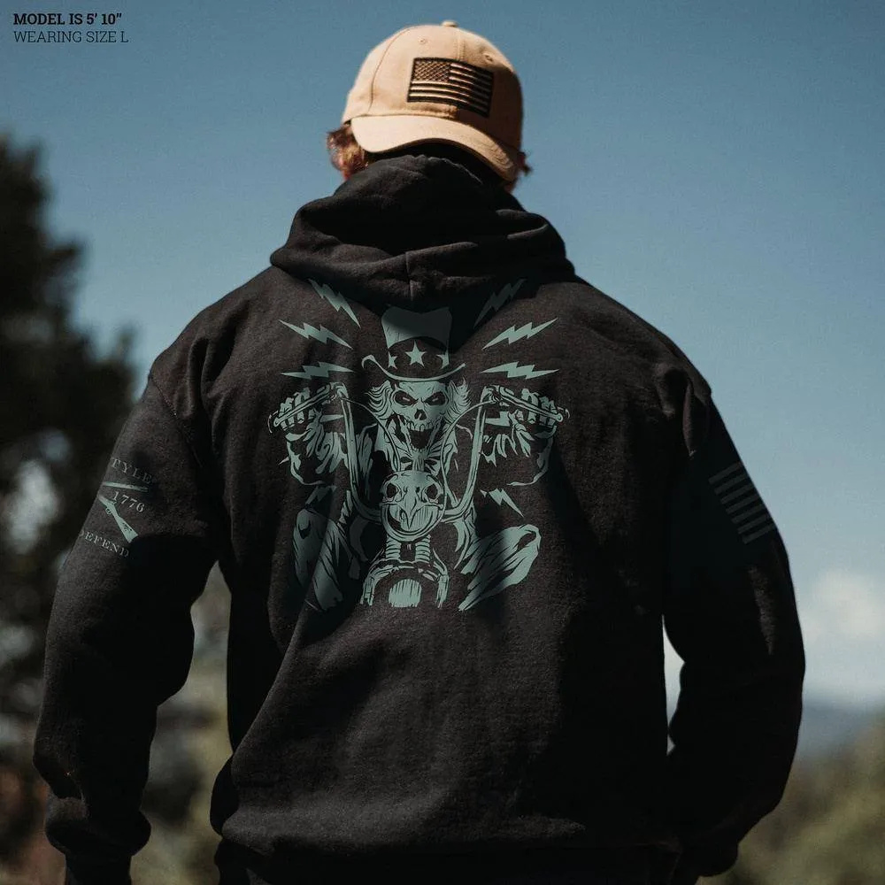 Uncle Sam Freedom Rider Hoodie - Black