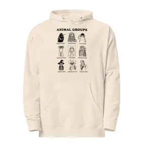 Unisex Animal Groups Midweight Pullover Hoodie