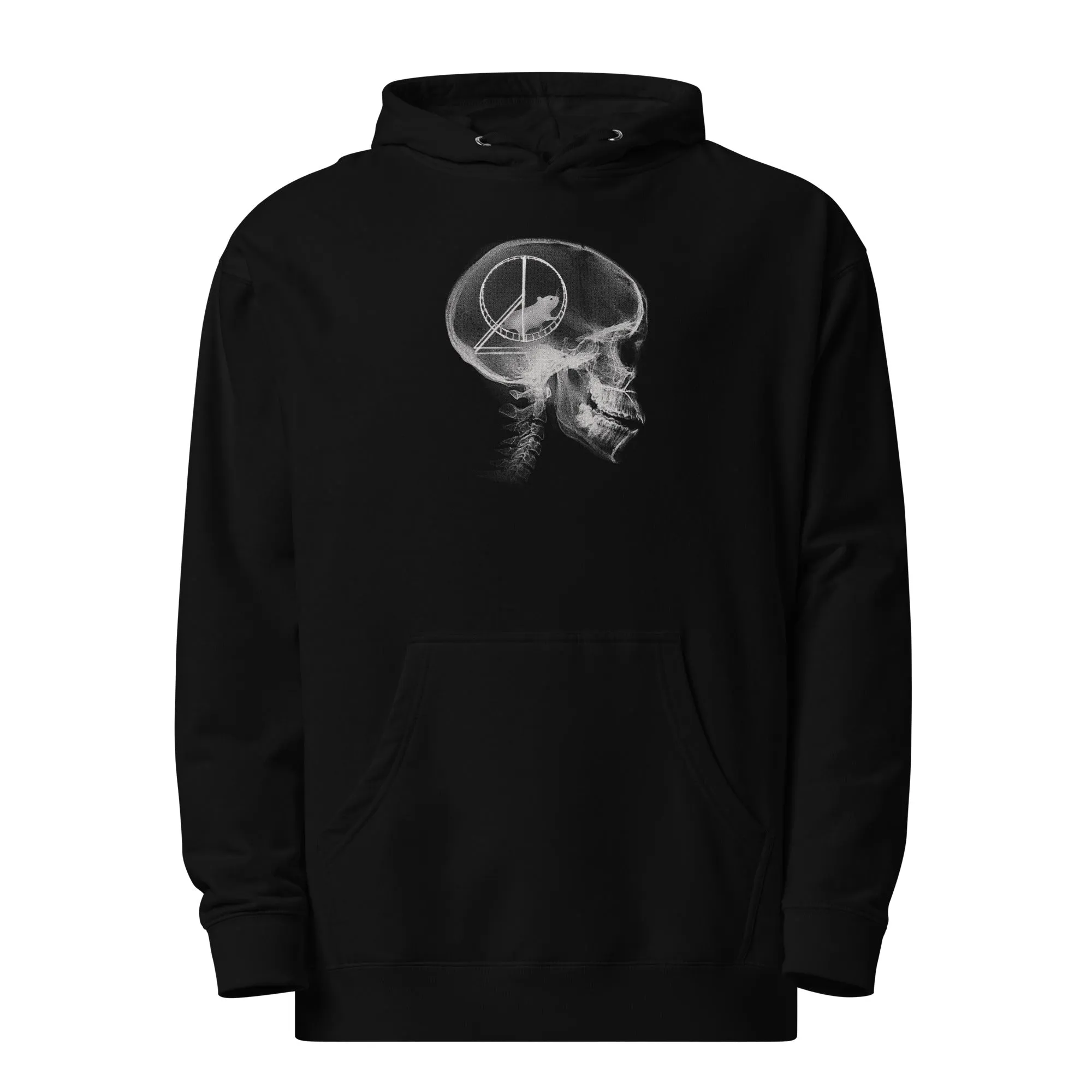 Unisex Hamster Head Scan Midweight Pullover Hoodie