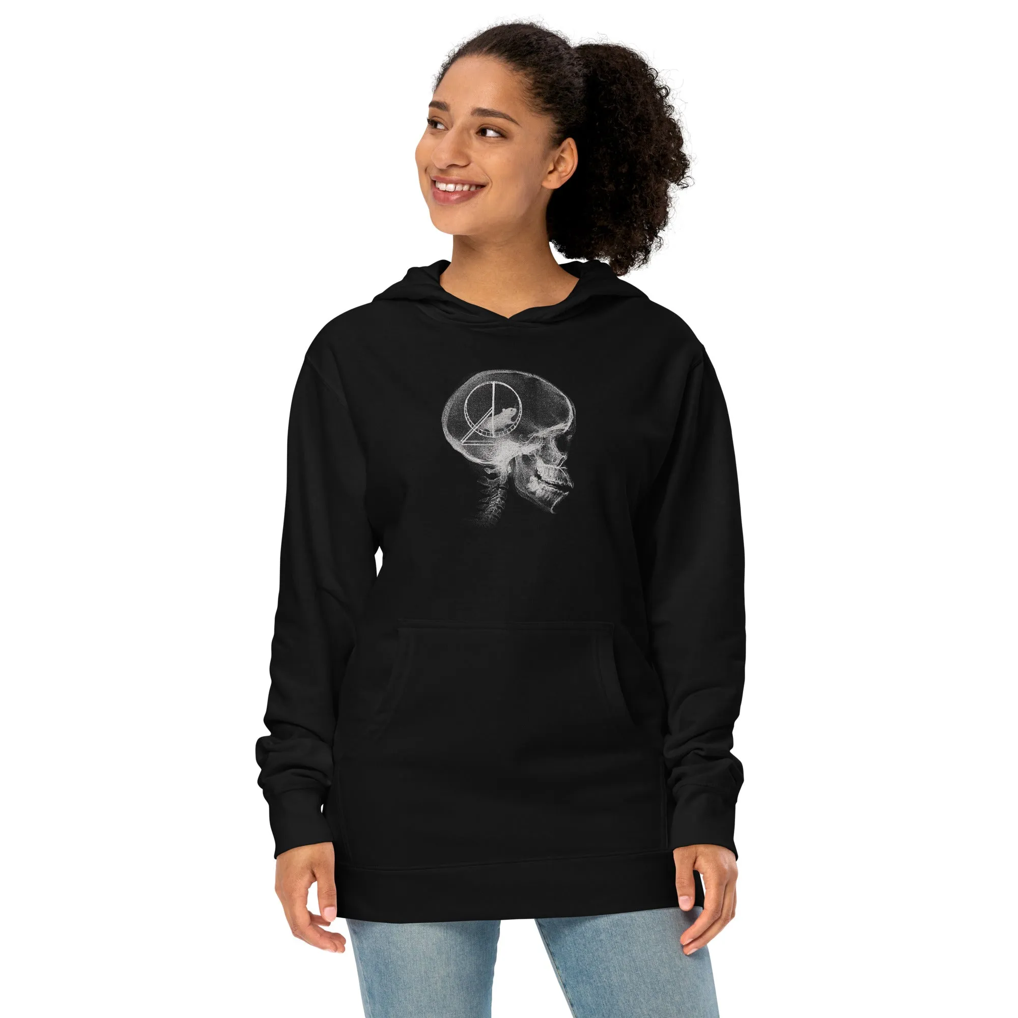 Unisex Hamster Head Scan Midweight Pullover Hoodie