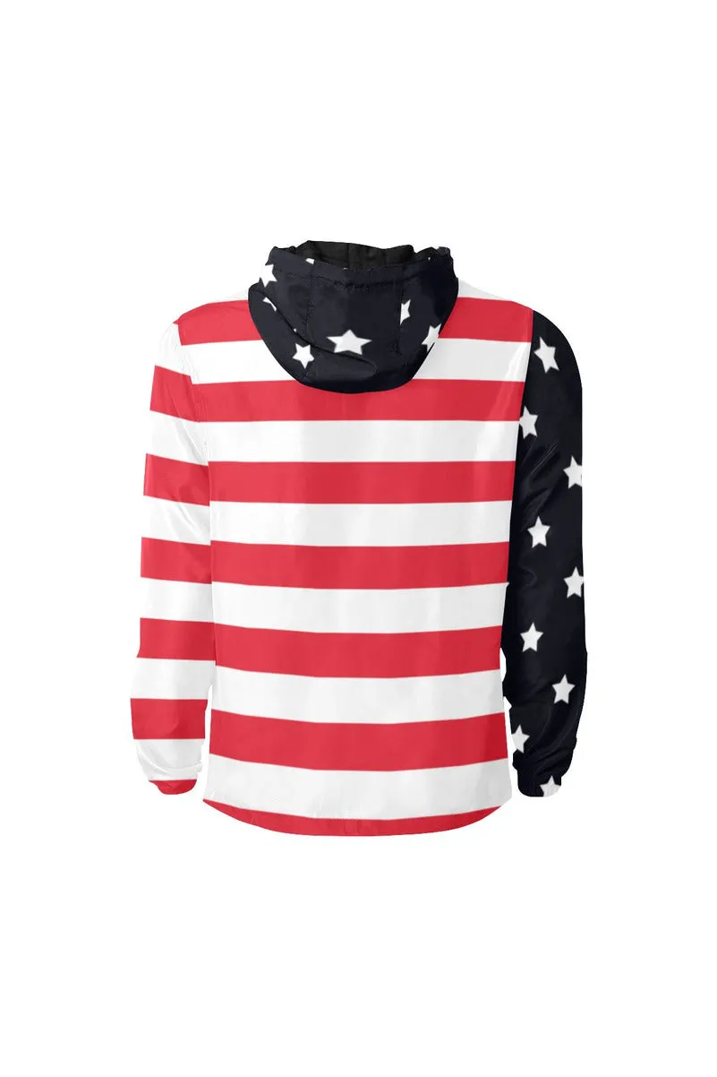 USA Stars & Stripes Quilted Windbreaker for Men