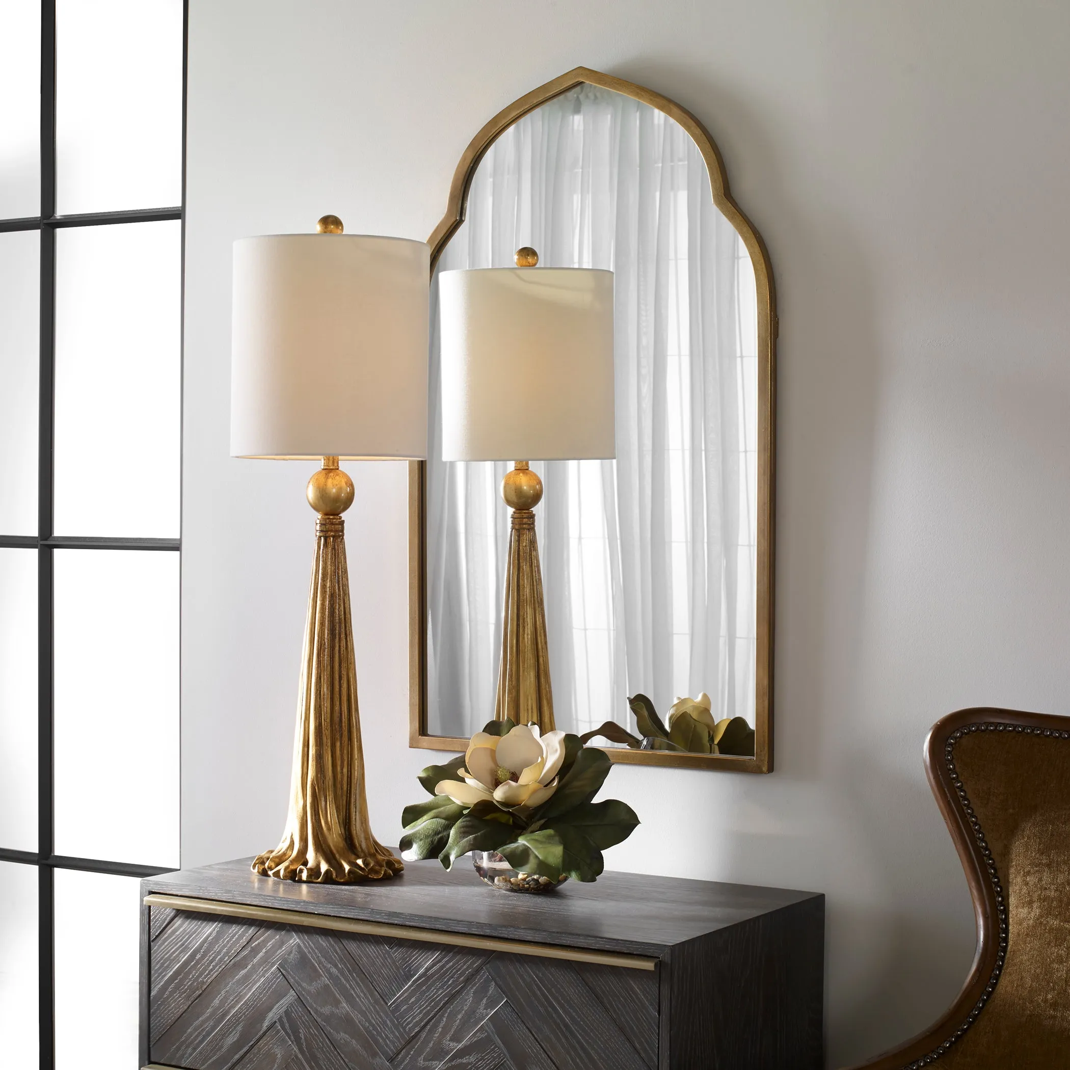 Uttermost Kenitra Gold Arch Mirror