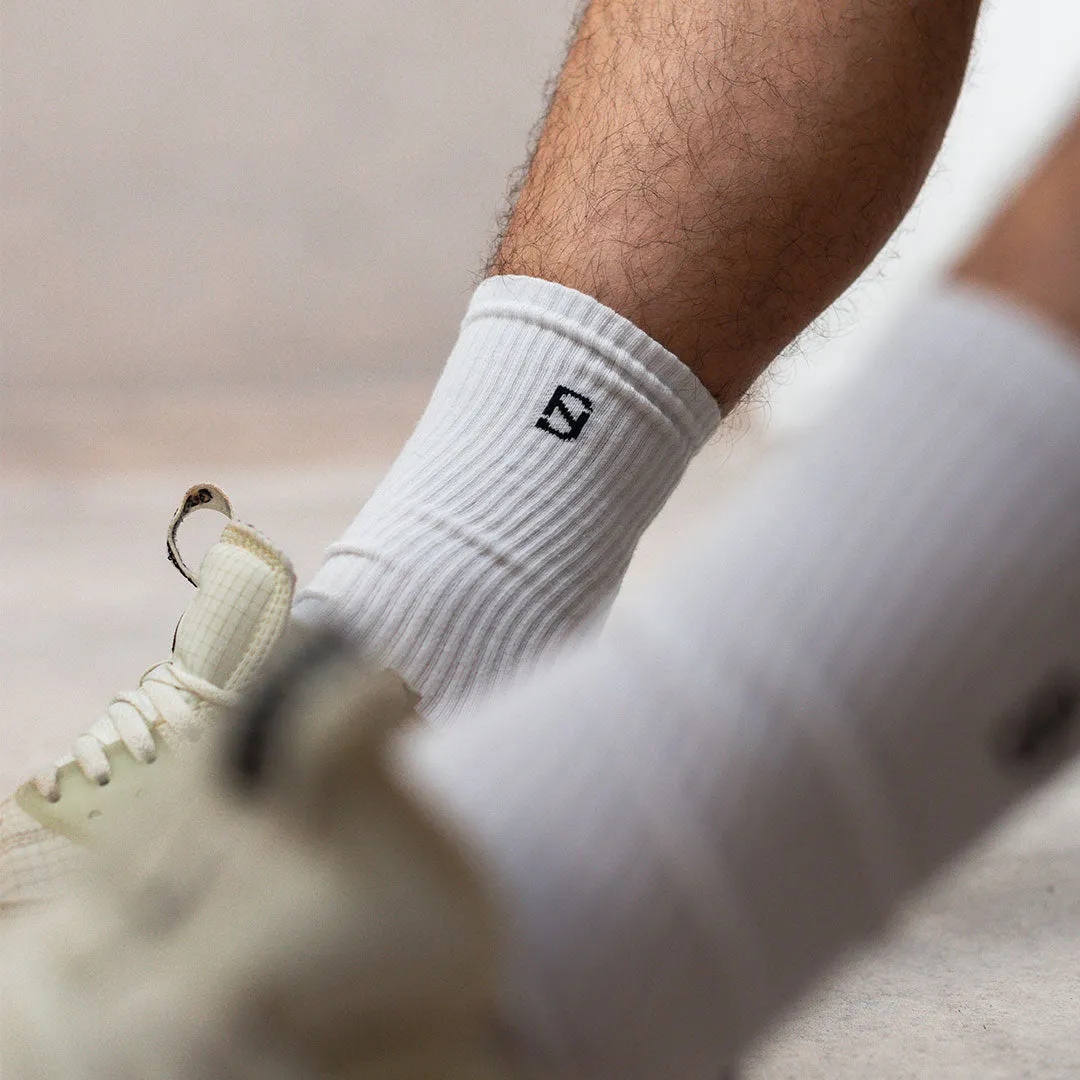 White Icon Socks