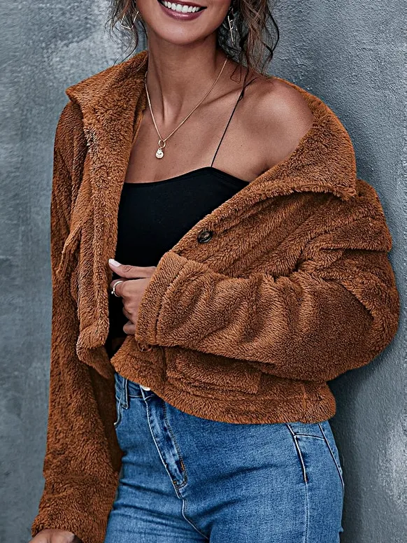 Women's Warm Teddy Faux Fur Jacket