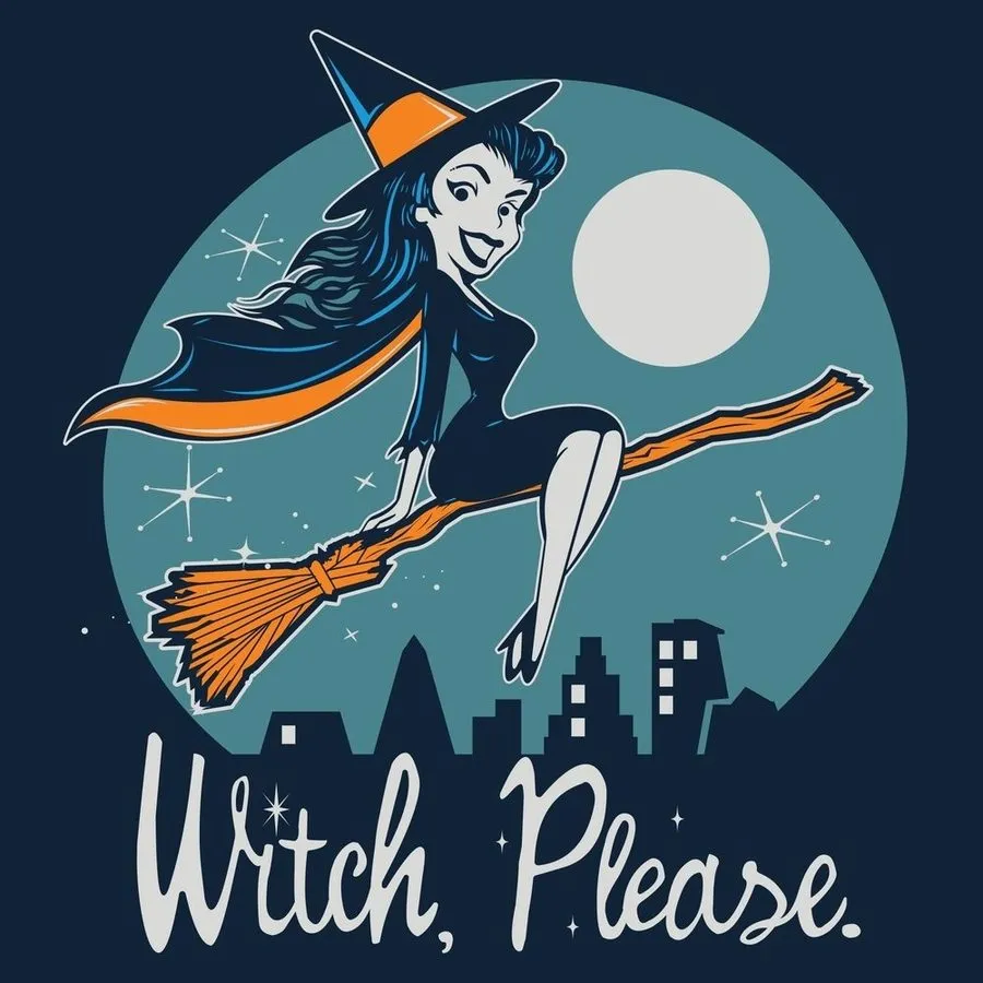 Women's Witch, Please Hoodie - Navy